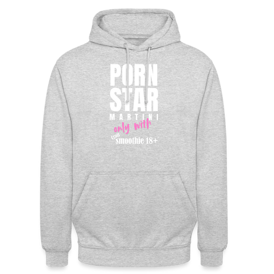Pornstar Hoodie - "Unisex" - Hellgrau meliert