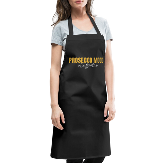 Prosecco Mood - Kochschürze - Schwarz