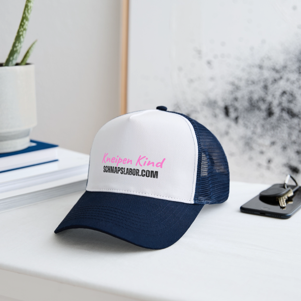 Kneipen Kind - Trucker Cap - Weiß/Navy