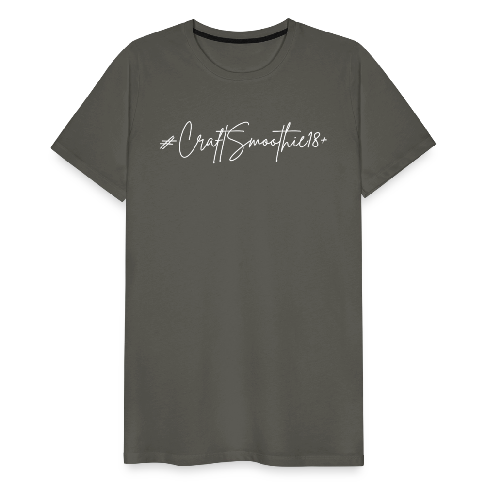 #CraftSmoothie18+ - Männer Premium T-Shirt - Asphalt
