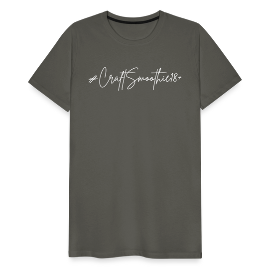 #CraftSmoothie18+ - Männer Premium T-Shirt - Asphalt