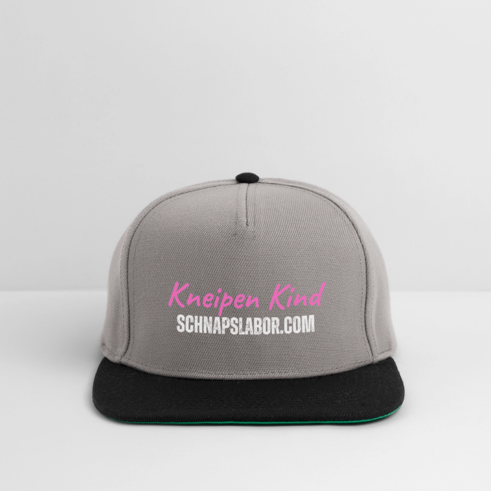 Kneipen Kind - Snapback Cap - Graphit/Schwarz