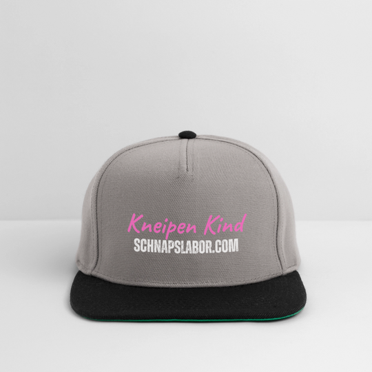 Kneipen Kind - Snapback Cap - Graphit/Schwarz