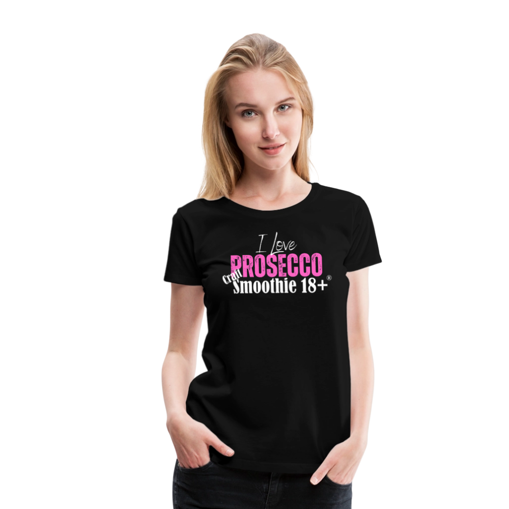 I love Prosecco - Frauen Premium T-Shirt - Schwarz