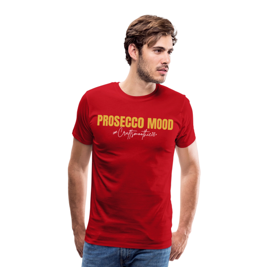 Prosecco Mood - Männer Premium T-Shirt - Rot