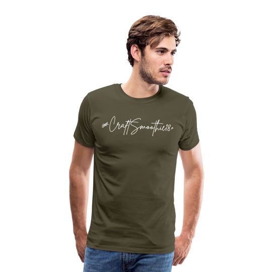 #CraftSmoothie18+ - Männer Premium T-Shirt - Khaki