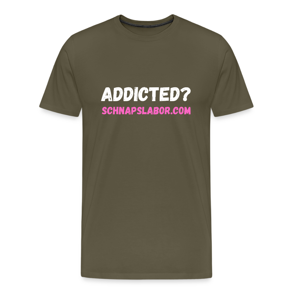 Addicted - Männer Premium T-Shirt - Khaki