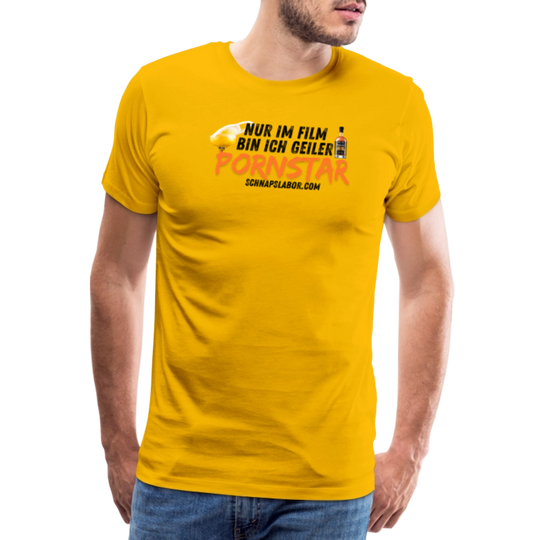 Männer Premium T-Shirt - Sonnengelb