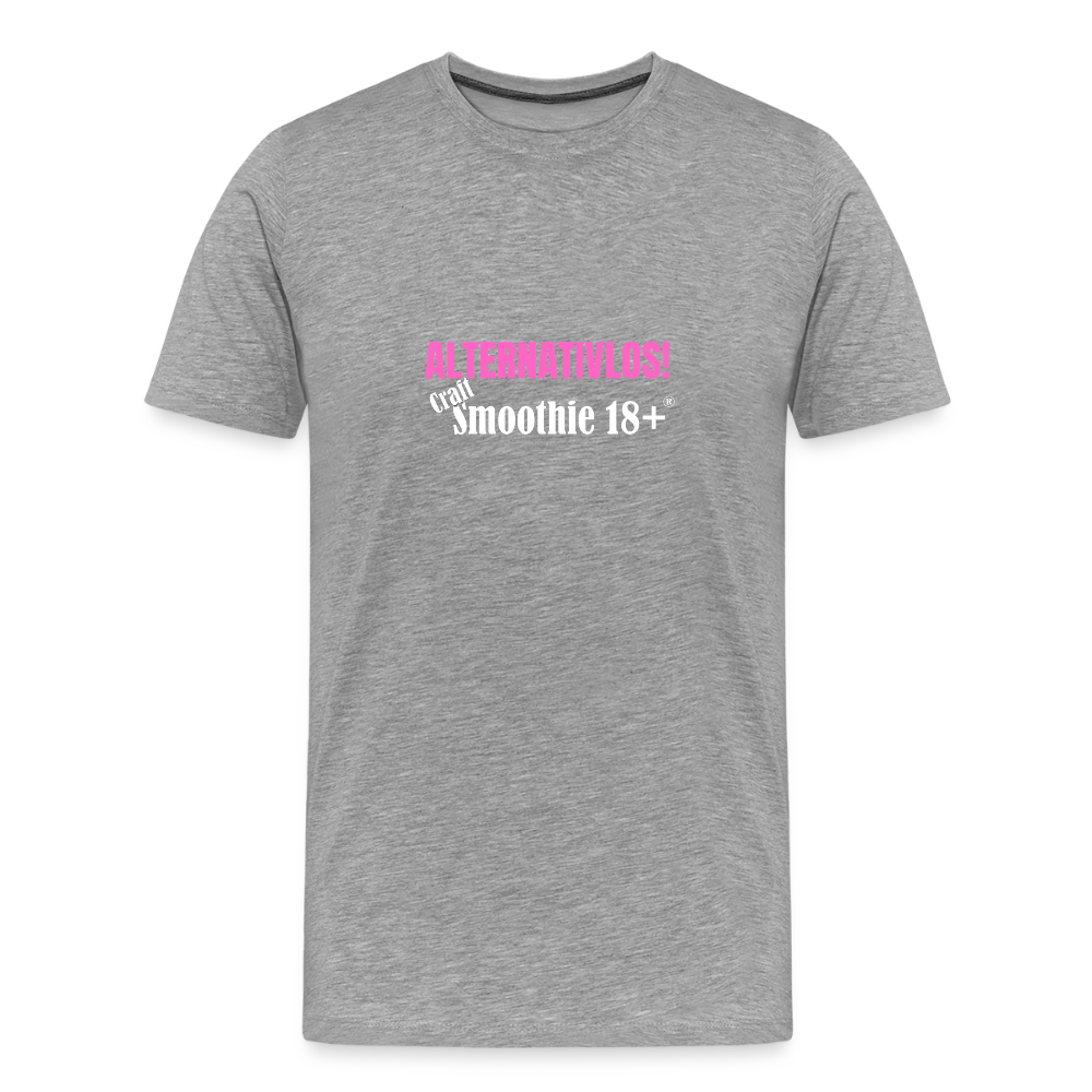 Alternativlos - Männer Premium T-Shirt - Grau meliert