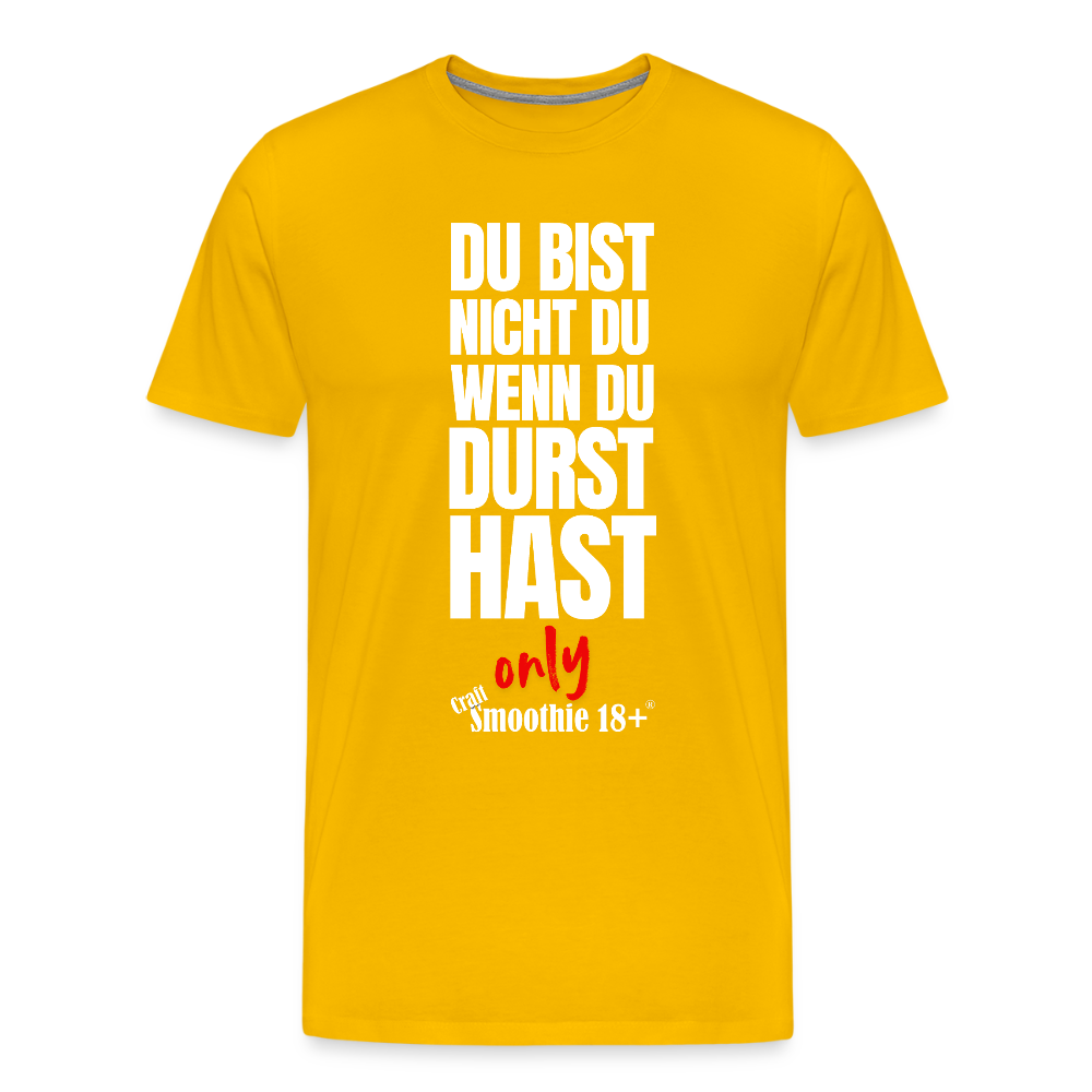 Du bist nicht Du - Männer Premium T-Shirt - Sonnengelb