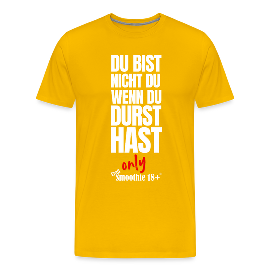 Du bist nicht Du - Männer Premium T-Shirt - Sonnengelb