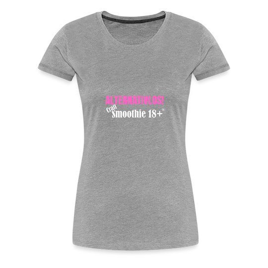 Alternativlos - Frauen Premium T-Shirt - Grau meliert