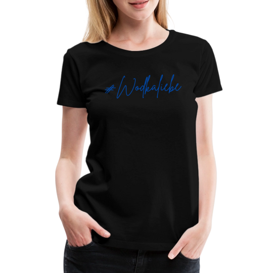 #Wodkaliebe - Frauen Premium T-Shirt - Schwarz
