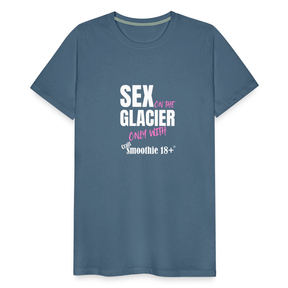 Sex on the Glacier - "Männer Premium T-Shirt" - Blaugrau