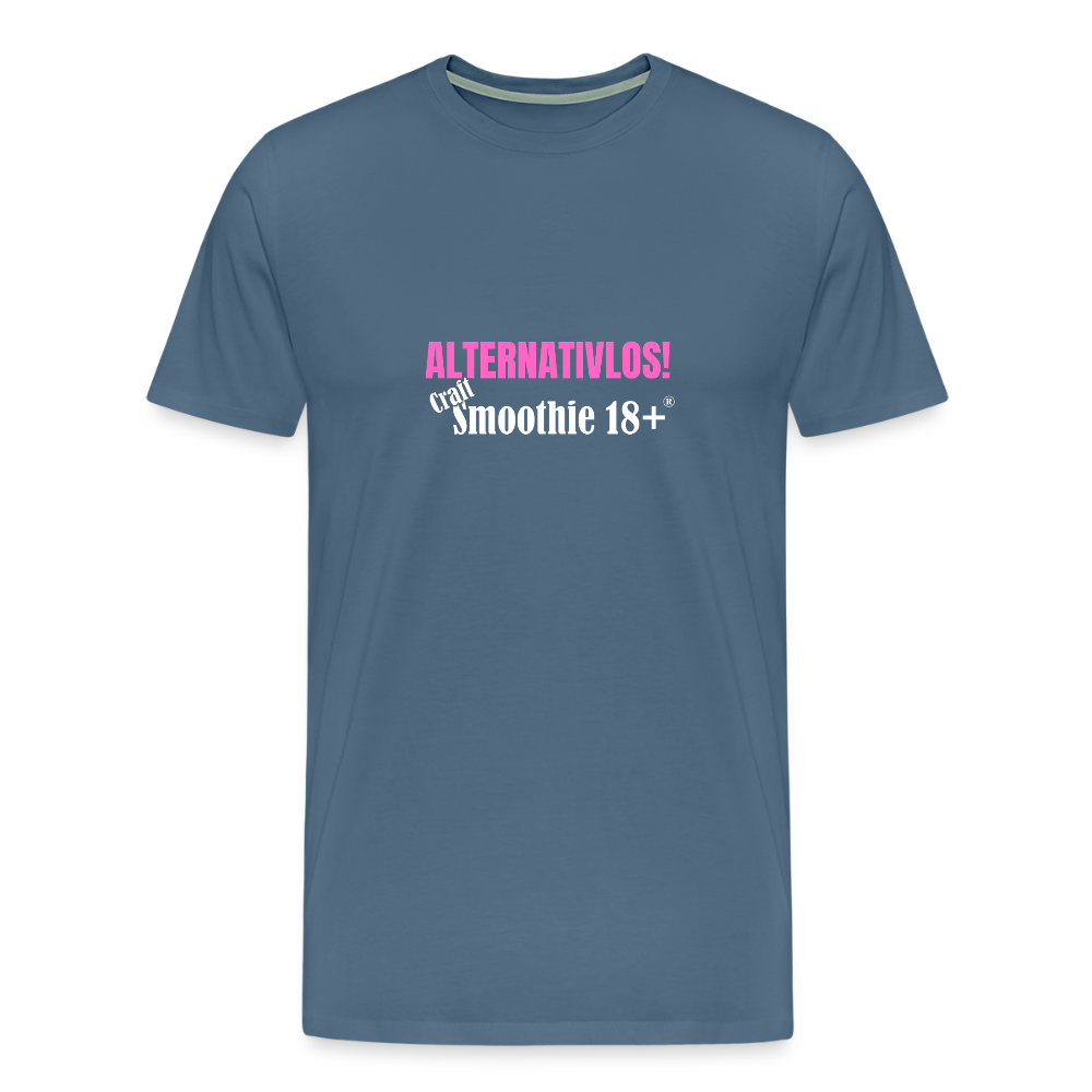 Alternativlos - Männer Premium T-Shirt - Blaugrau