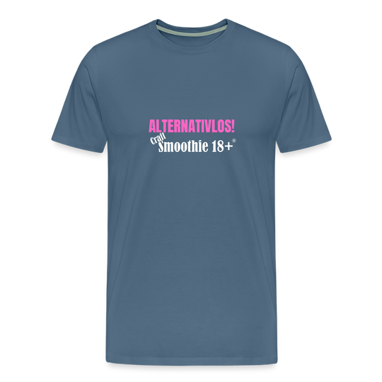 Alternativlos - Männer Premium T-Shirt - Blaugrau