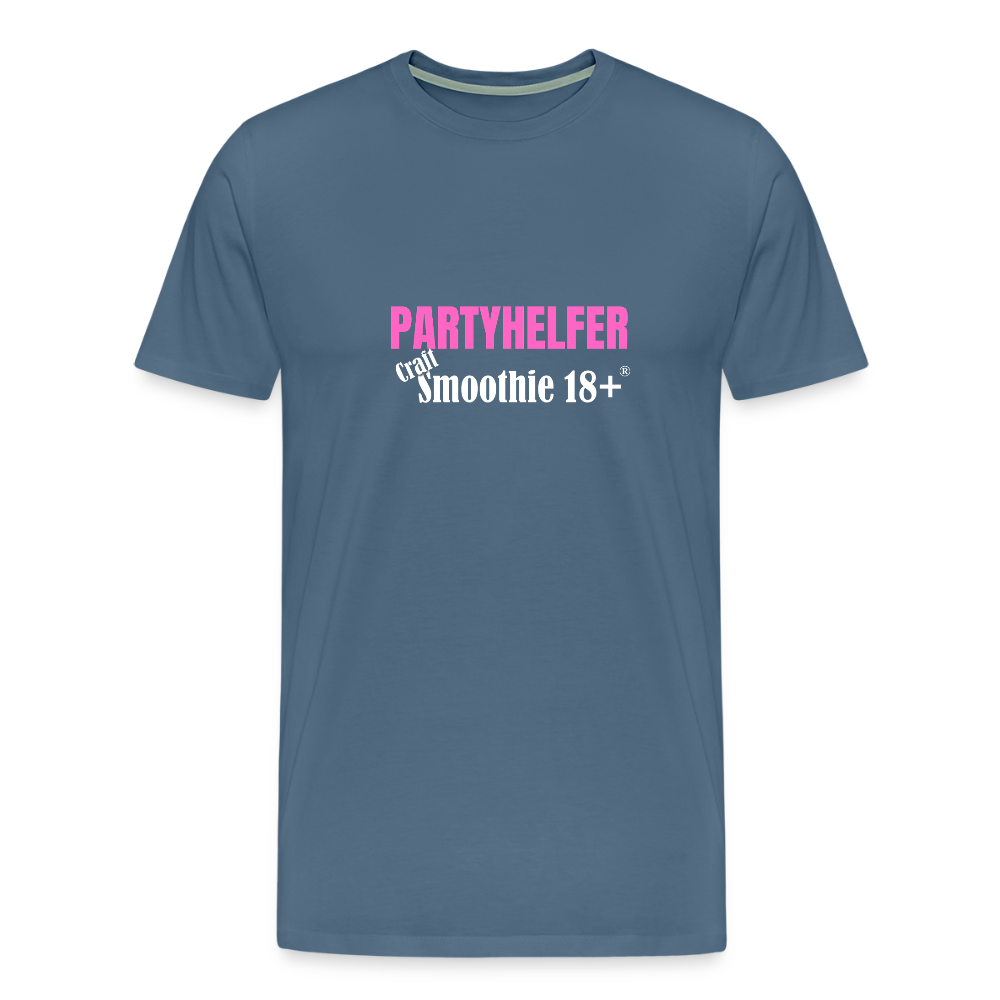 Partyhelfer - Männer Premium T-Shirt - Blaugrau