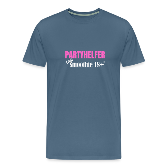 Partyhelfer - Männer Premium T-Shirt - Blaugrau