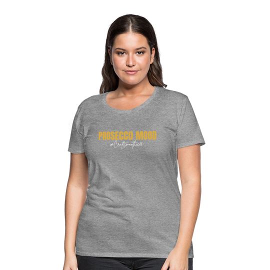 Prosecco Mood - Frauen Premium T-Shirt - Grau meliert