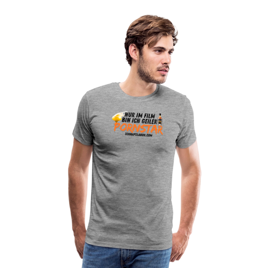 Männer Premium T-Shirt - Grau meliert
