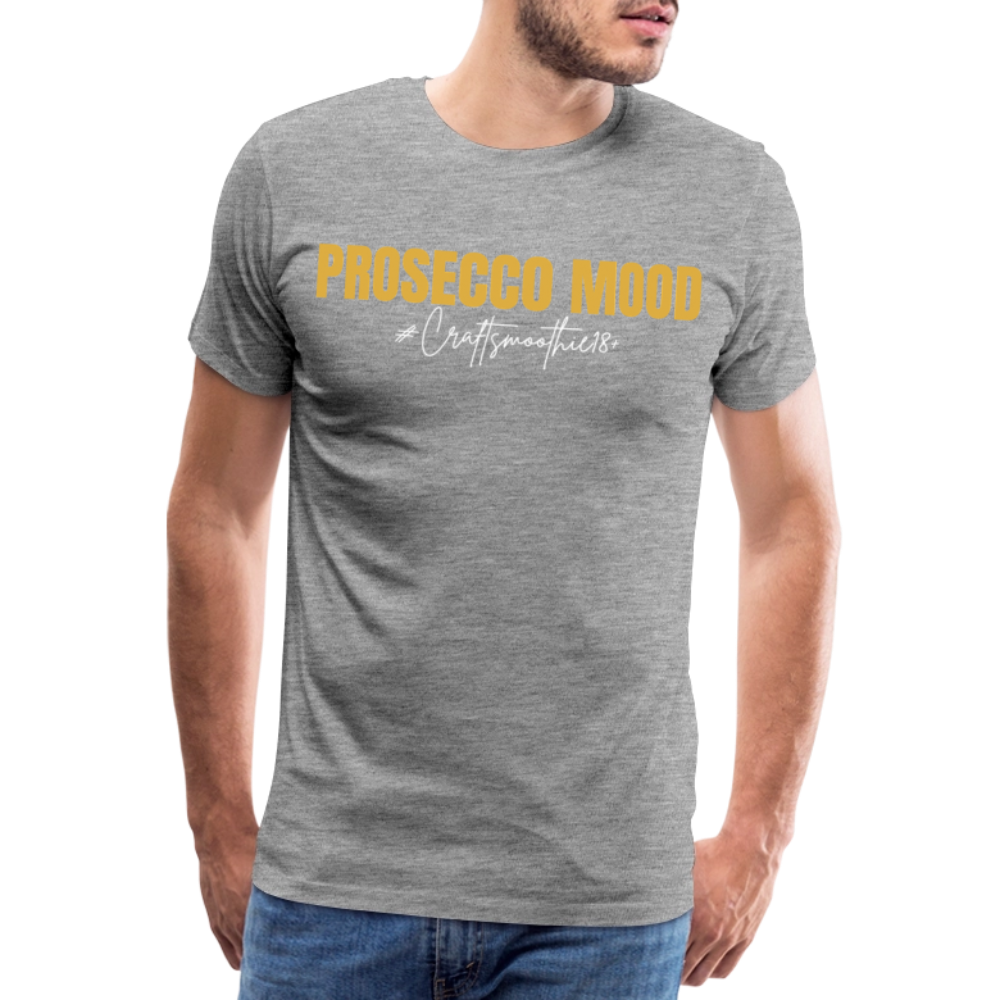 Prosecco Mood - Männer Premium T-Shirt - Grau meliert