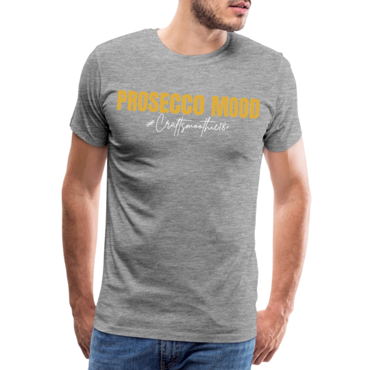 Prosecco Mood - Männer Premium T-Shirt - Grau meliert