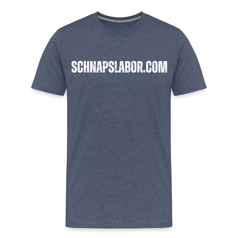 Schnapslabor - Männer Premium T-Shirt - Blau meliert