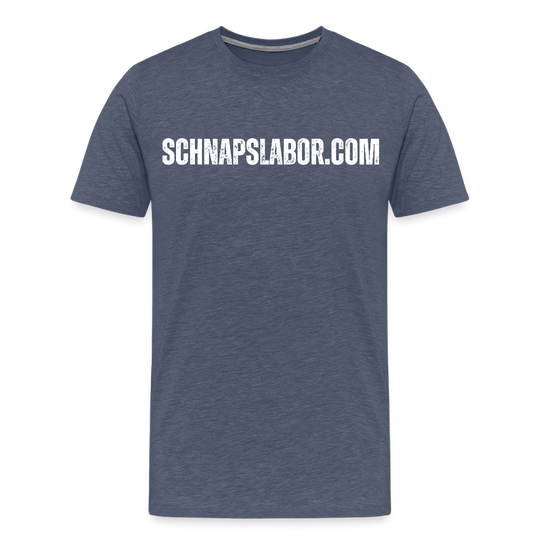 Schnapslabor - Männer Premium T-Shirt - Blau meliert