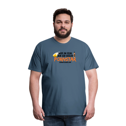 Männer Premium T-Shirt - Blaugrau