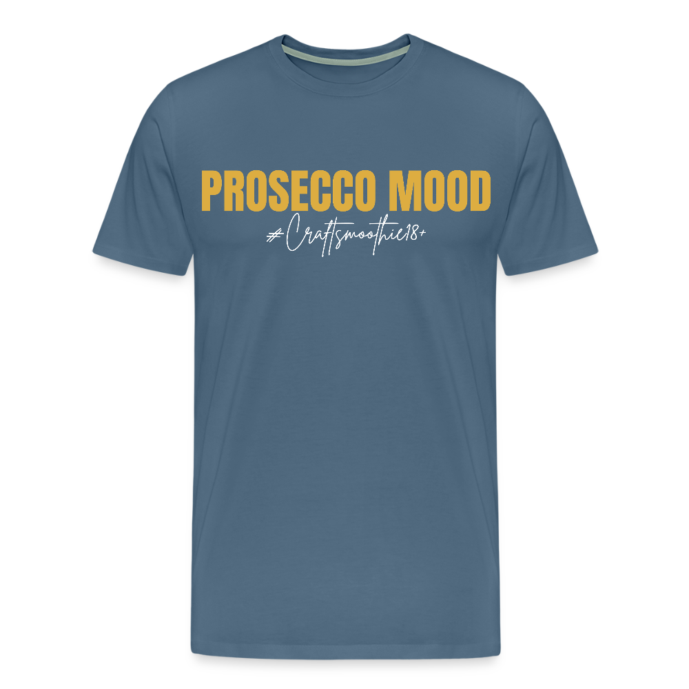Prosecco Mood - Männer Premium T-Shirt - Blaugrau