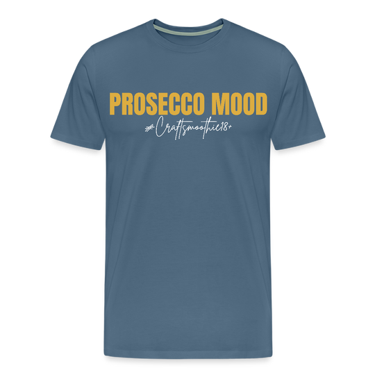 Prosecco Mood - Männer Premium T-Shirt - Blaugrau