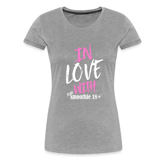 In Love - Frauen Premium T-Shirt - Grau meliert