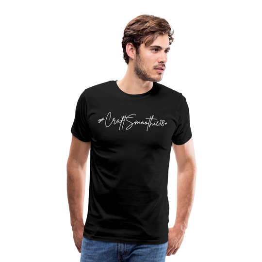 #CraftSmoothie18+ - Männer Premium T-Shirt - Schwarz