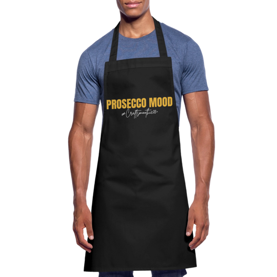 Prosecco Mood - Kochschürze - Schwarz