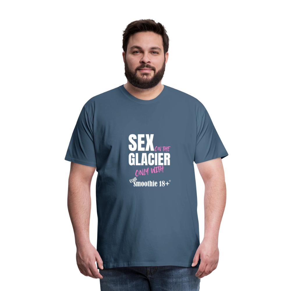 Sex on the Glacier - "Männer Premium T-Shirt" - Blaugrau