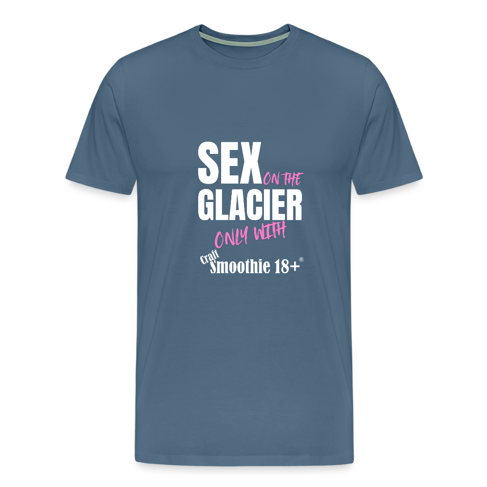 Sex on the Glacier - "Männer Premium T-Shirt" - Blaugrau