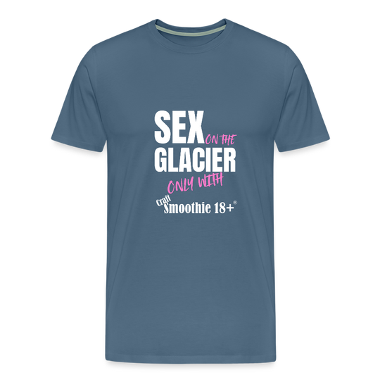 Sex on the Glacier - "Männer Premium T-Shirt" - Blaugrau