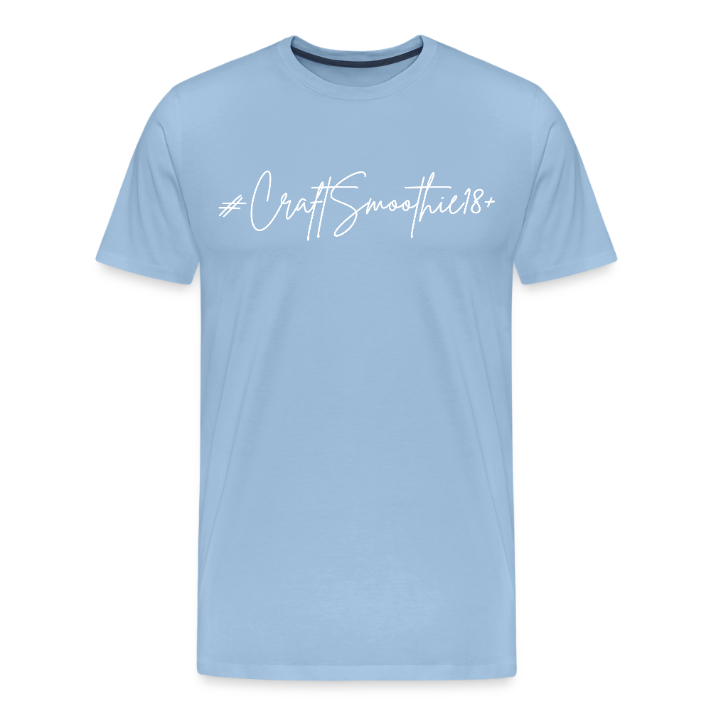 #CraftSmoothie18+ - Männer Premium T-Shirt - Sky