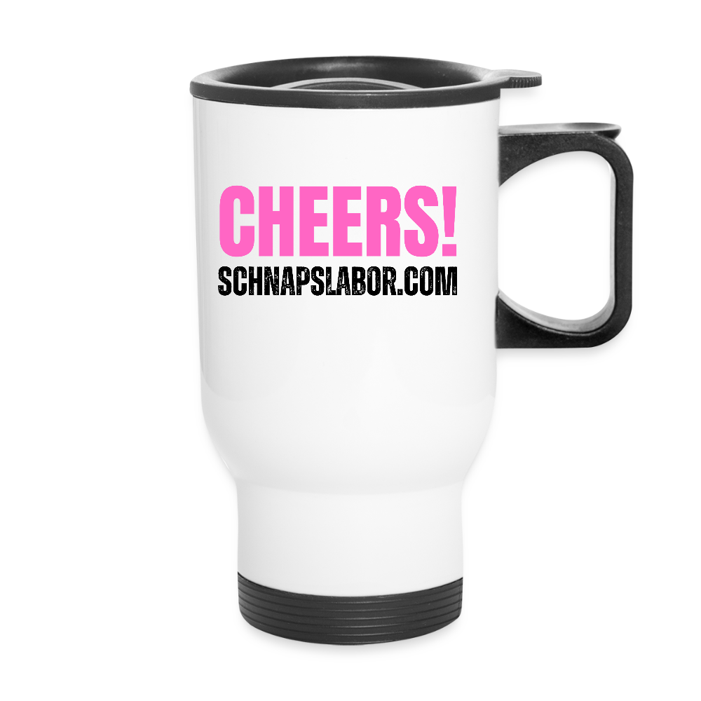 Cheers! - Thermobecher mit Tragegriff - Weiß