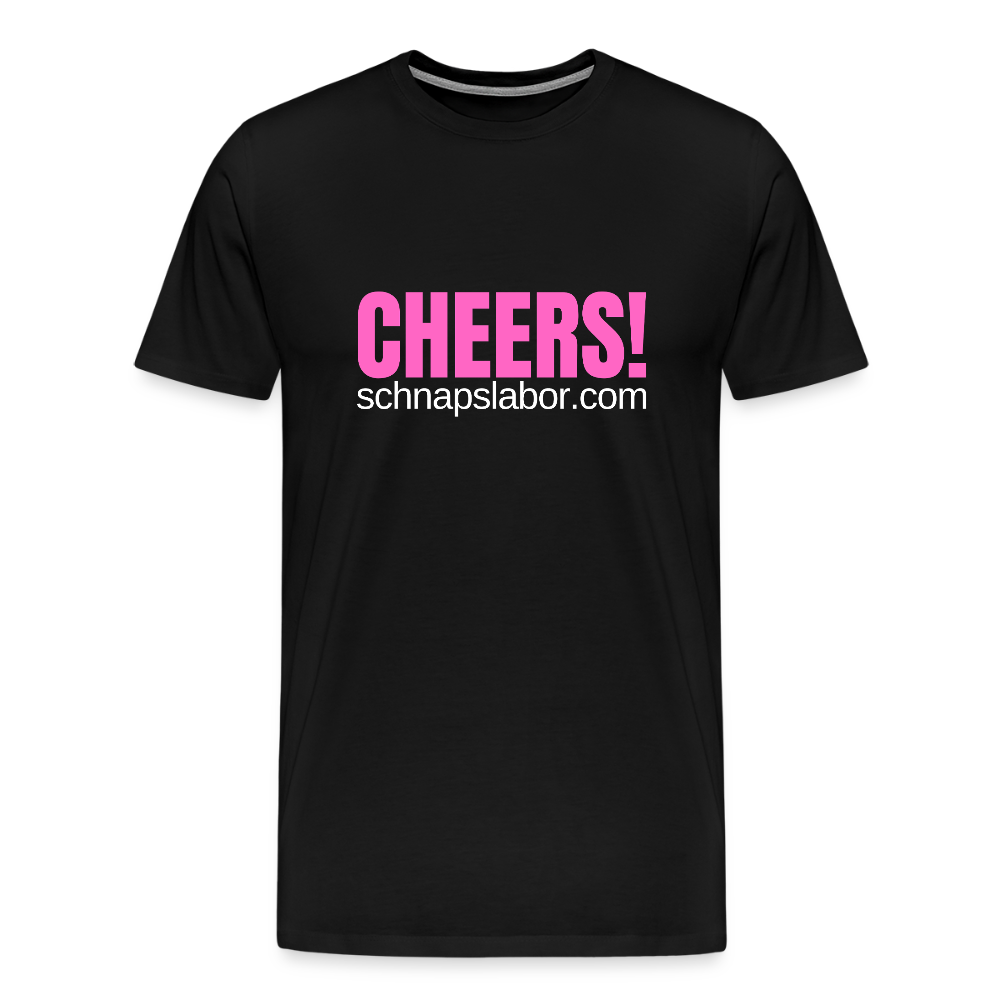 Cheers - Männer Premium T-Shirt - Schwarz