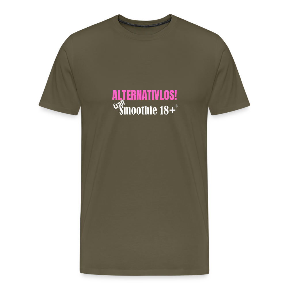 Alternativlos - Männer Premium T-Shirt - Khaki