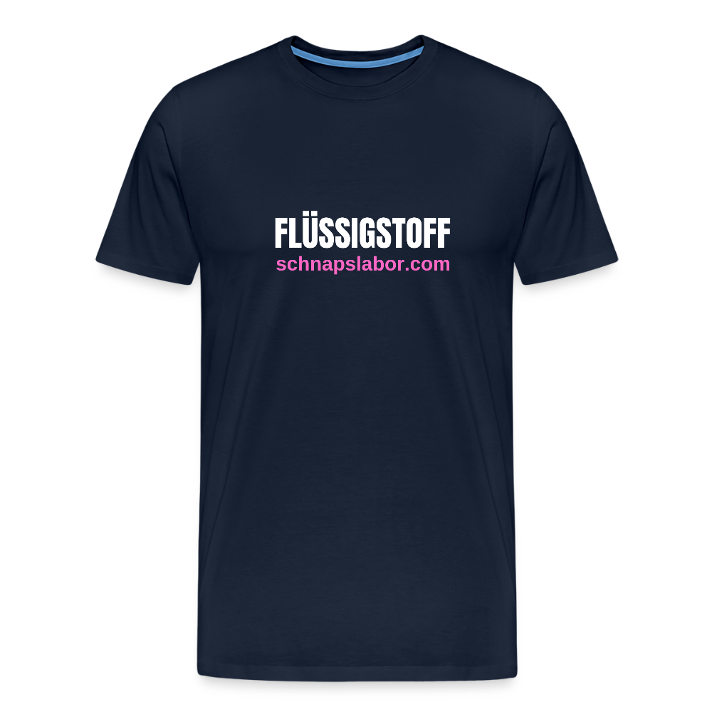 Flüssigstoff - Männer Premium T-Shirt - Navy