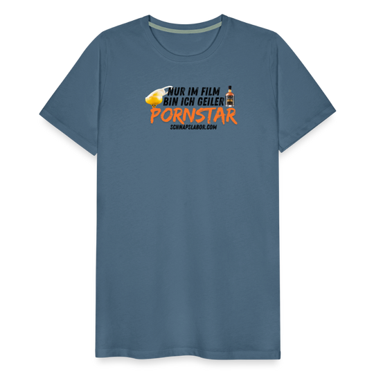 Männer Premium T-Shirt - Blaugrau