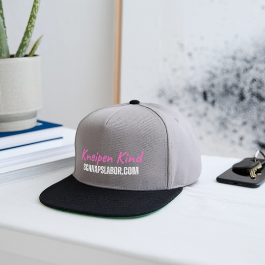 Kneipen Kind - Snapback Cap - Graphit/Schwarz