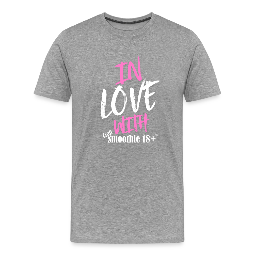 In Love - Männer Premium T-Shirt - Grau meliert