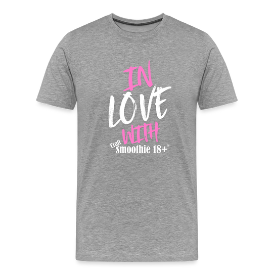 In Love - Männer Premium T-Shirt - Grau meliert