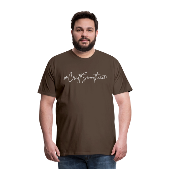 #CraftSmoothie18+ - Männer Premium T-Shirt - Edelbraun
