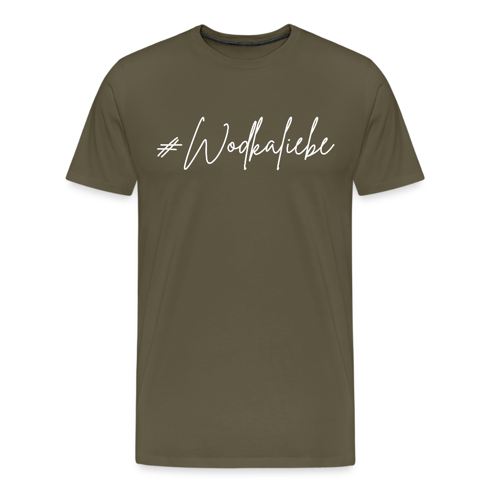 #Wodkaliebe - Männer Premium T-Shirt - Khaki