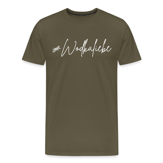 #Wodkaliebe - Männer Premium T-Shirt - Khaki