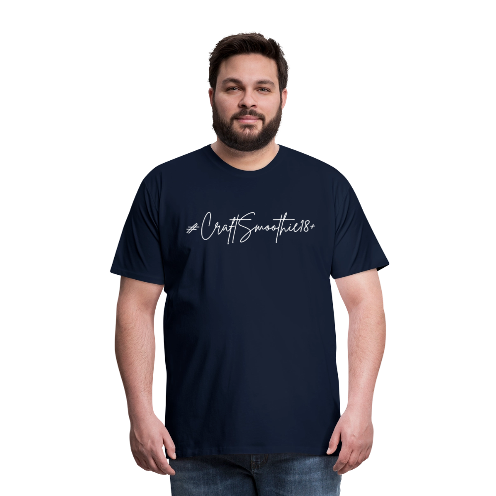 #CraftSmoothie18+ - Männer Premium T-Shirt - Navy